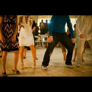 White BCBG Halter Cocktail Dress